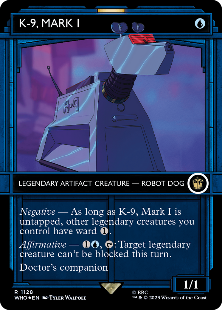 FOIL K-9, Mark I (Showcase) (Surge Foil) (WHO-1128) - Doctor Who - Magic The Gathering