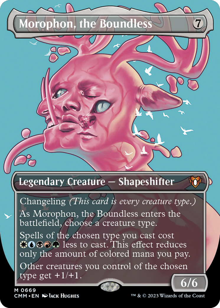 Morophon, the Boundless (Borderless) (CMM-669) - Commander Masters - Magic The Gathering