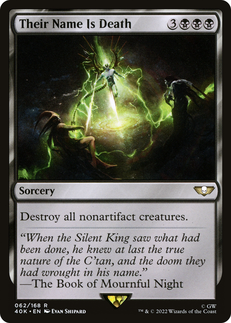 Their Name Is Death (40K-062) - Warhammer 40,000 Commander - Magic The Gathering