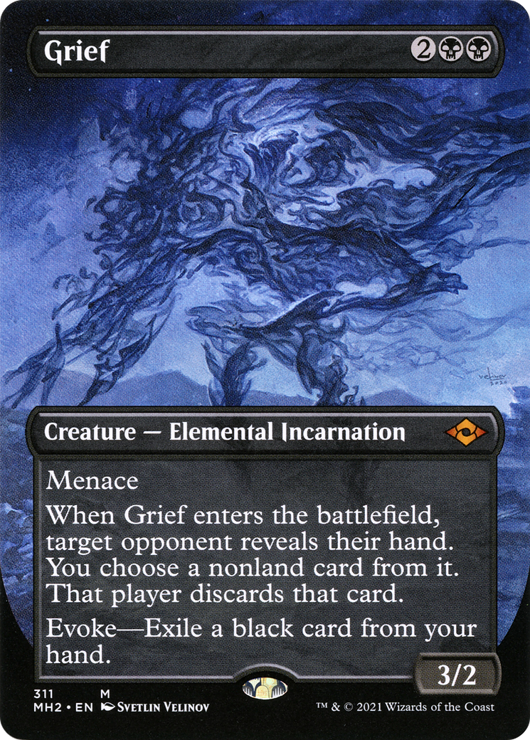 FOIL Grief (Borderless) (MH2-311) - Modern Horizons 2 - Magic The Gathering