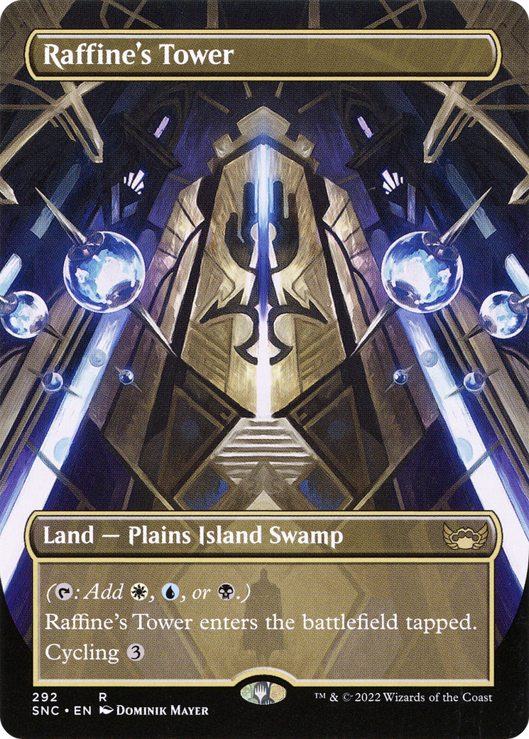 Raffine's Tower (Borderless) (SNC-292) - Streets of New Capenna - Magic The Gathering