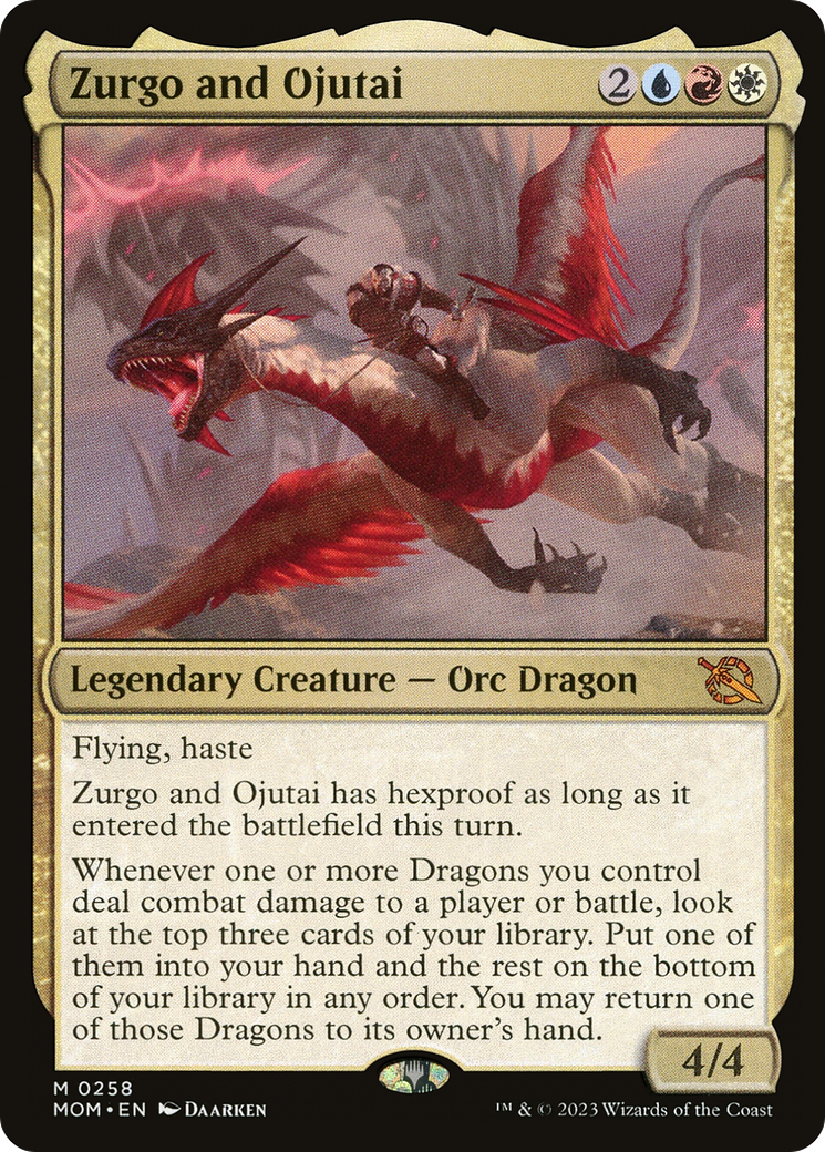 FOIL Zurgo and Ojutai (MOM-258) - March of the Machine - Magic The Gathering