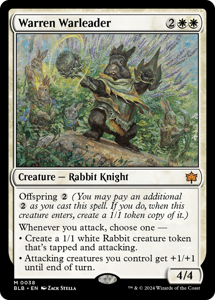 Warren Warleader (BLB-038) - Bloomburrow - Magic The Gathering