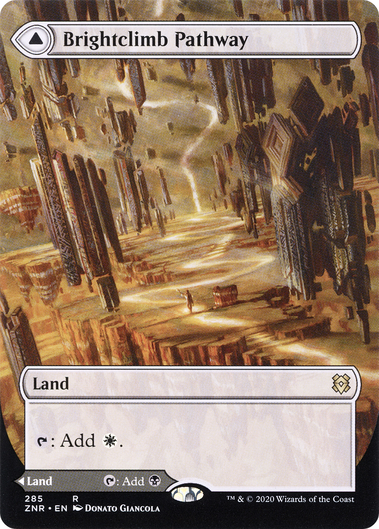 FOIL Brightclimb Pathway (Borderless) (ZNR-285) - Zendikar Rising - Magic The Gathering