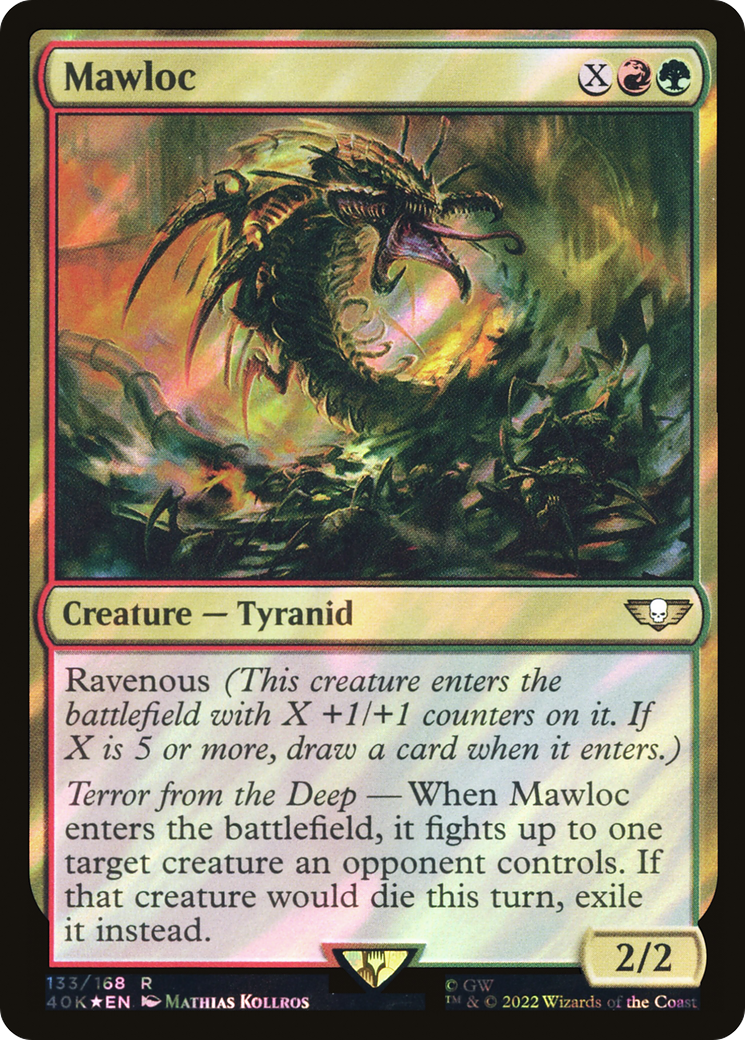 FOIL Mawloc (Surge Foil) (40K-133) - Warhammer 40,000 Commander - Magic The Gathering
