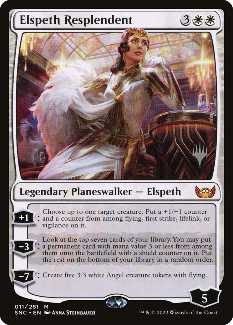 FOIL Elspeth Resplendent (PPSNC-11P) - Streets of New Capenna Promos - Magic The Gathering