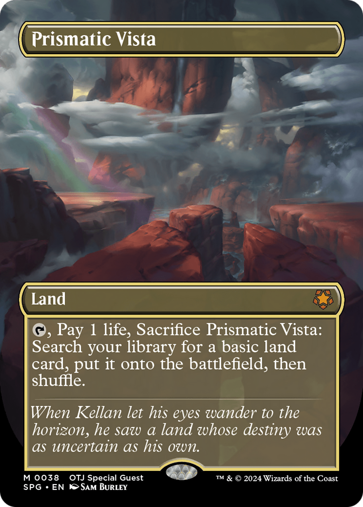 FOIL Prismatic Vista (Borderless) (SPG-038) - Special Guests - Magic The Gathering