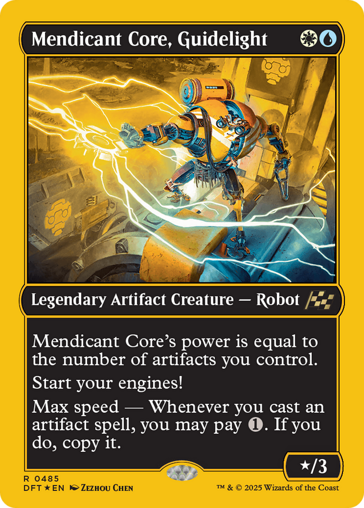 FOIL Mendicant Core, Guidelight (DFT-485) - Aetherdrift - Magic The Gathering