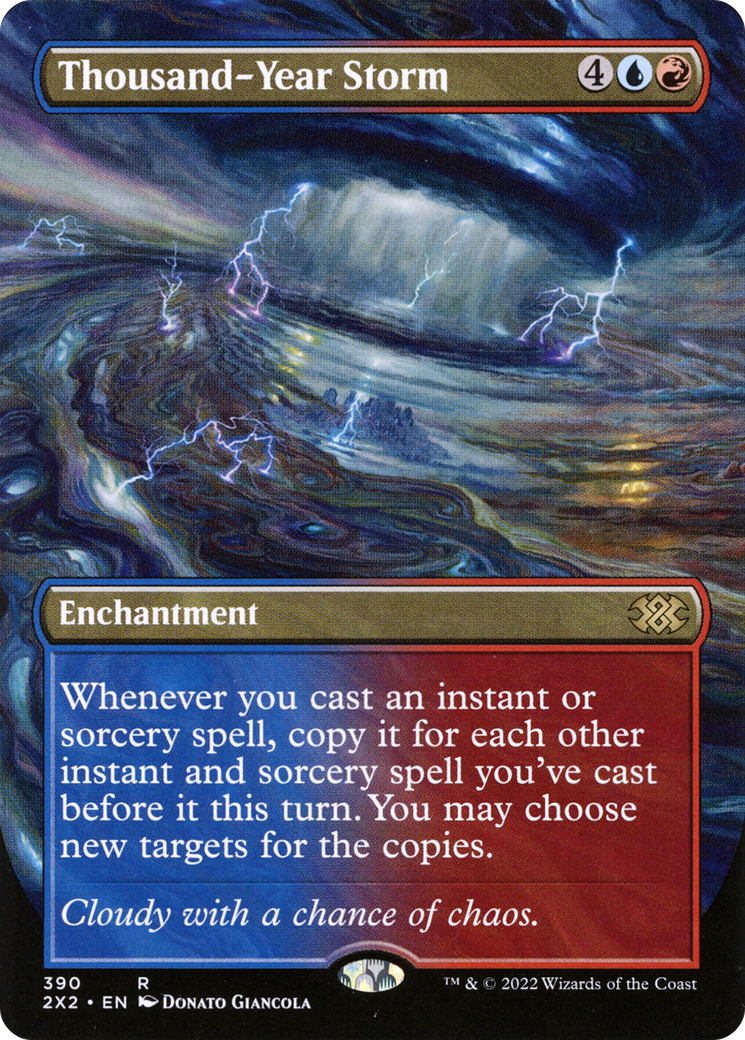 Thousand-Year Storm (Borderless) (2X2-390) - Double Masters 2022 - Magic The Gathering