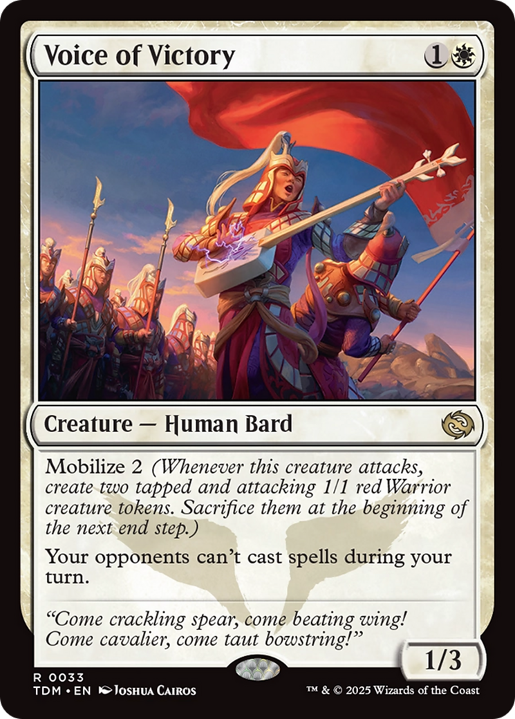 Voice of Victory (TDM-033) - Tarkir: Dragonstorm - Magic The Gathering