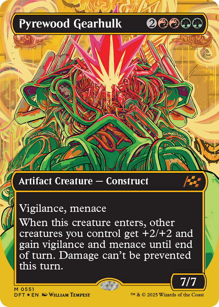 FOIL Pyrewood Gearhulk (DFT-551) - Aetherdrift - Magic The Gathering
