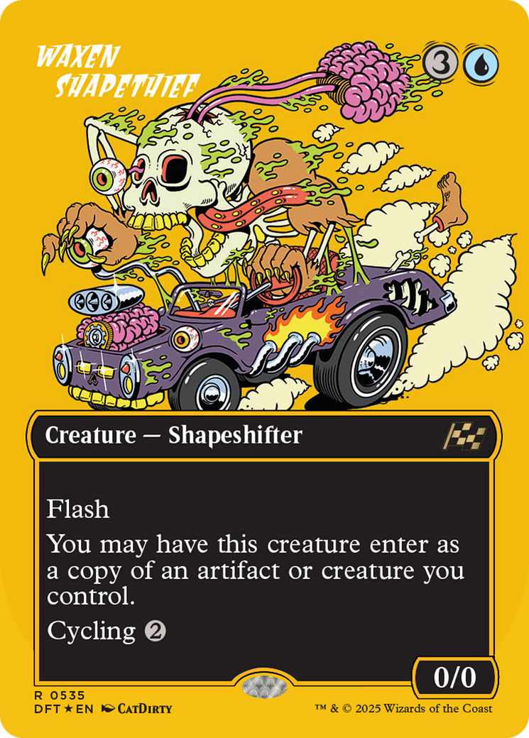 FOIL Waxen Shapethief (DFT-535) - Aetherdrift - Magic The Gathering