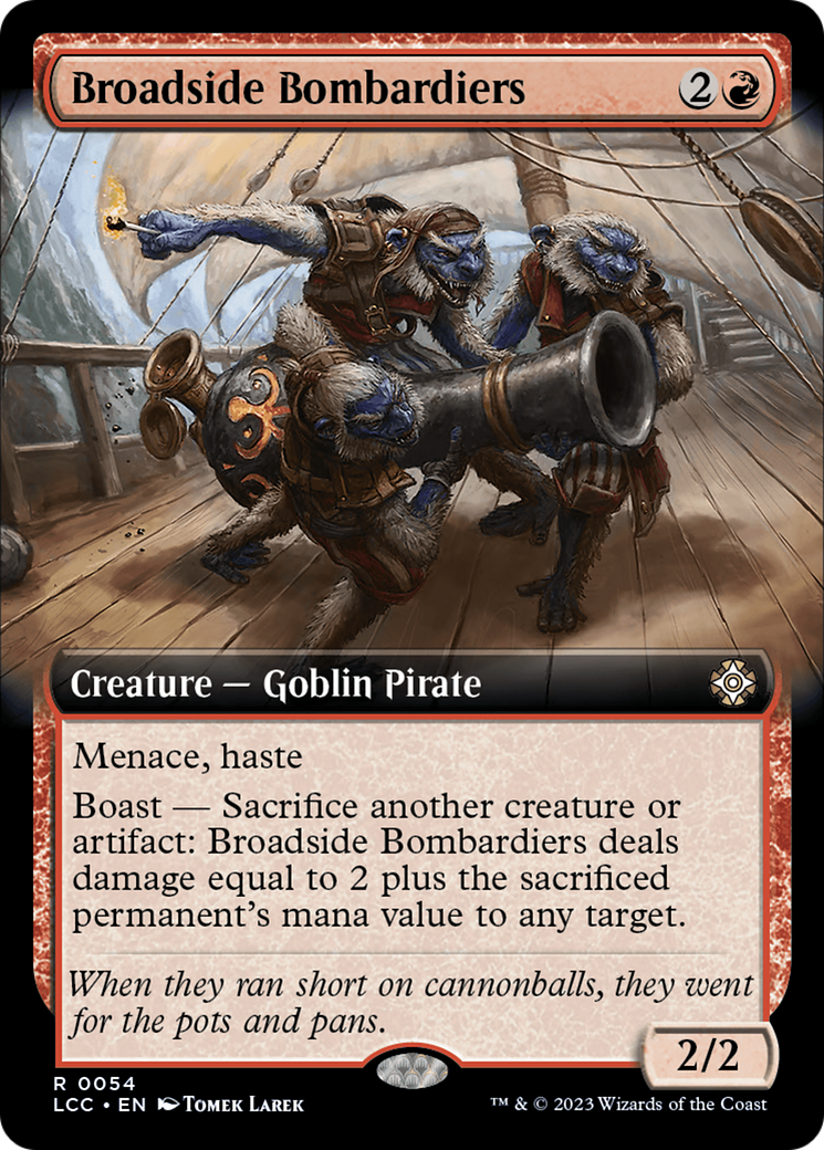 Broadside Bombardiers (Extended Art) (LCC-054) - The Lost Caverns of Ixalan Commander - Magic The Gathering