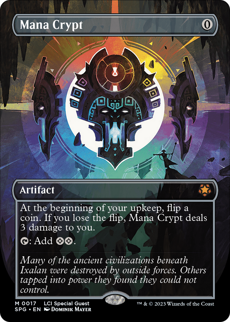 FOIL Mana Crypt (Borderless) (SPG-017) - Special Guests - Magic The Gathering