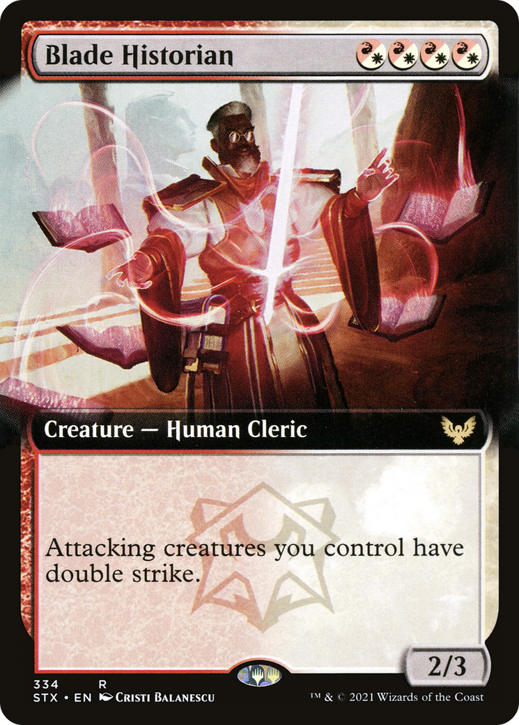 FOIL Blade Historian (Extended Art) (STX-334) - Strixhaven: School of Mages - Magic The Gathering