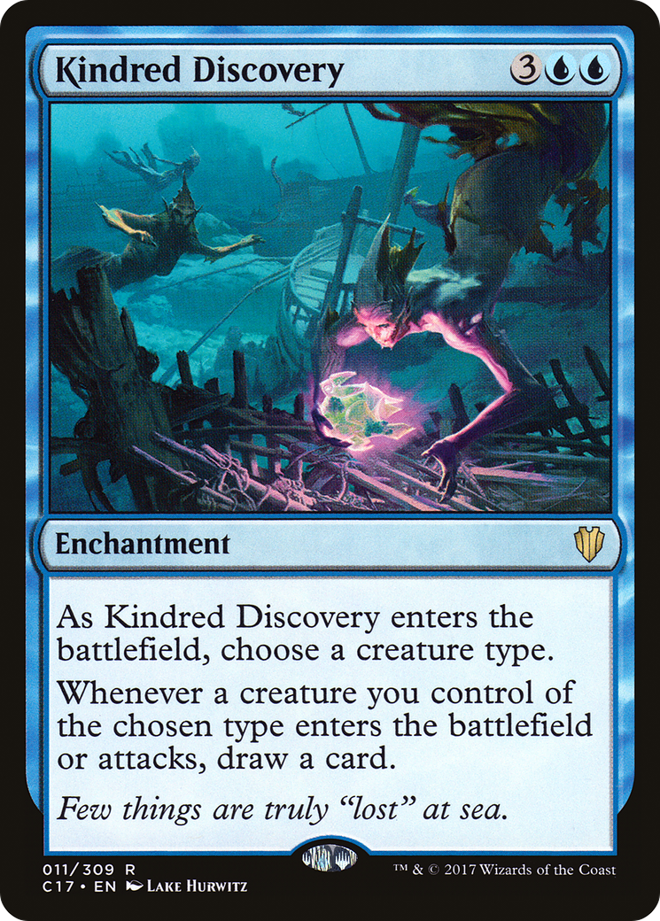 Kindred Discovery (C17-011) - Commander 2017 - Magic The Gathering
