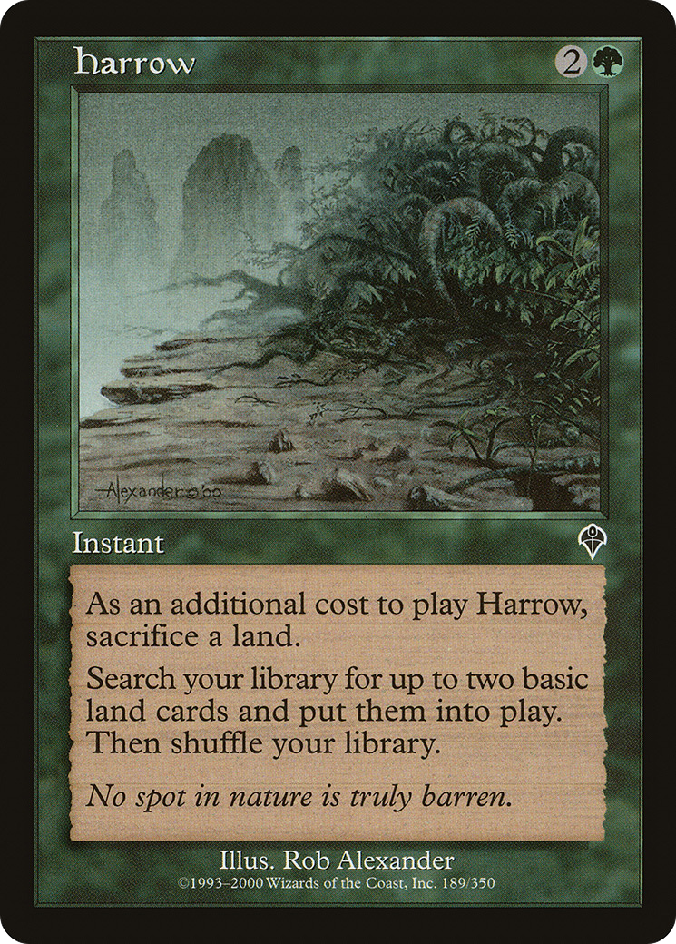 FOIL Harrow (INV-189) - Invasion - Magic The Gathering