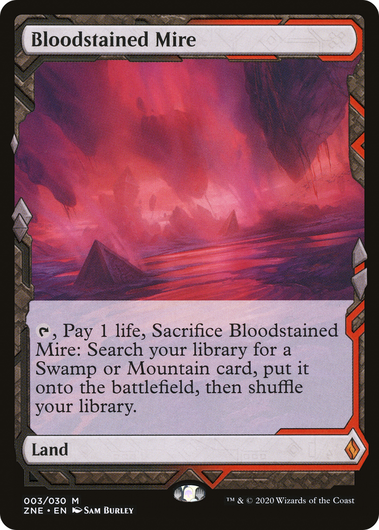 FOIL Bloodstained Mire (ZNE-003) - Zendikar Rising Expeditions - Magic The Gathering