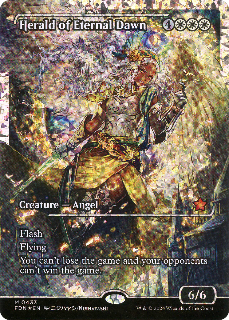 FOIL Herald of Eternal Dawn (FDN-433) - Foundations - Magic The Gathering