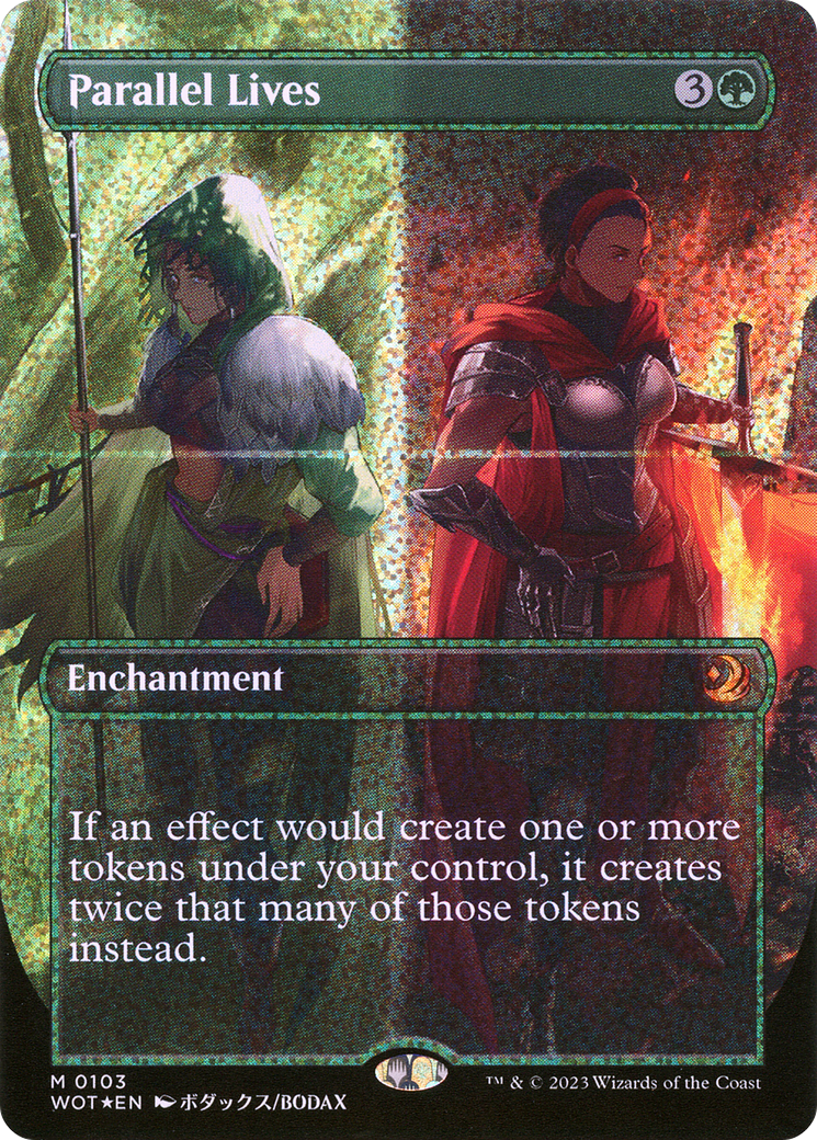 FOIL Parallel Lives (Anime Borderless) (Confetti Foil) (WOT-103) - Wilds of Eldraine: Enchanting Tales - Magic The Gathering