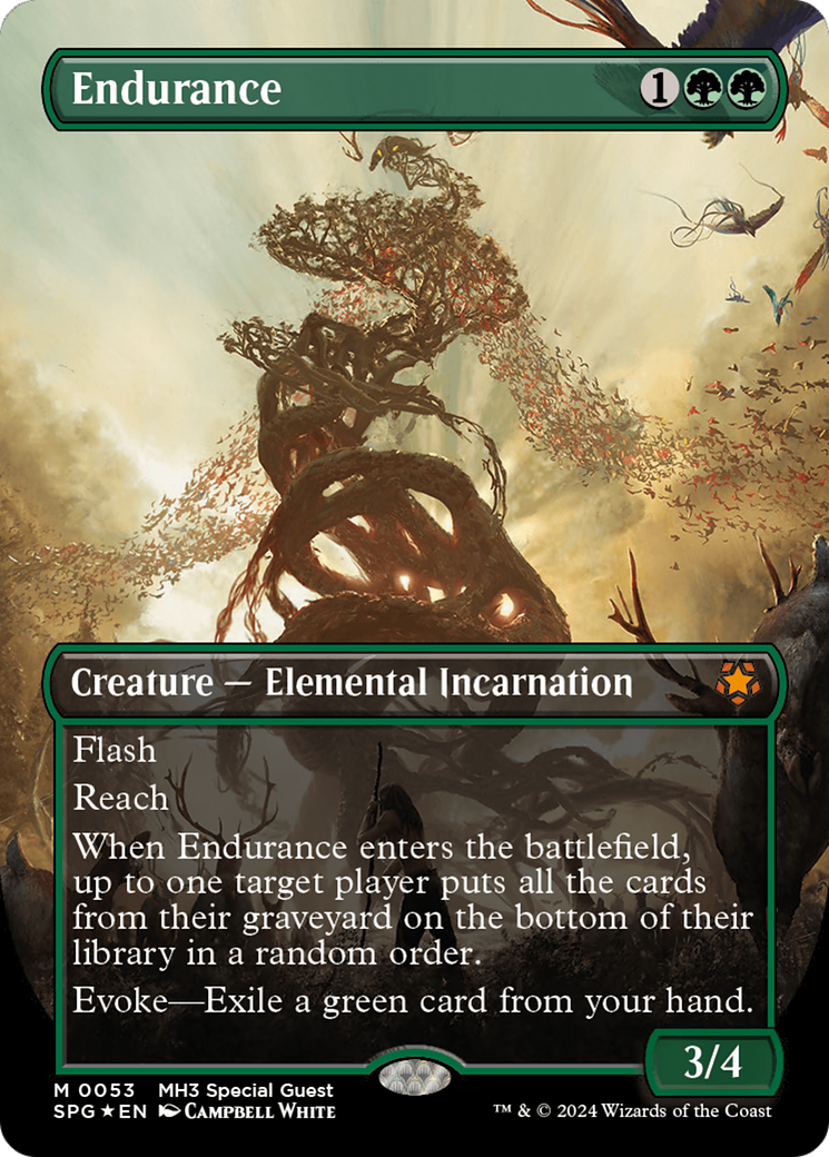 FOIL Endurance (Borderless) (Textured Foil) (SPG-053) - Special Guests - Magic The Gathering