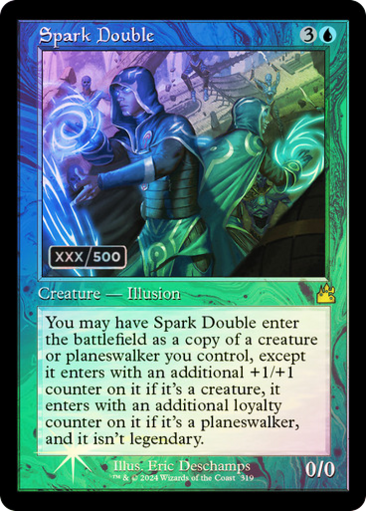 FOIL Spark Double (Retro Frame) (Serial Numbered) (RVR-319) - Ravnica Remastered - Magic The Gathering
