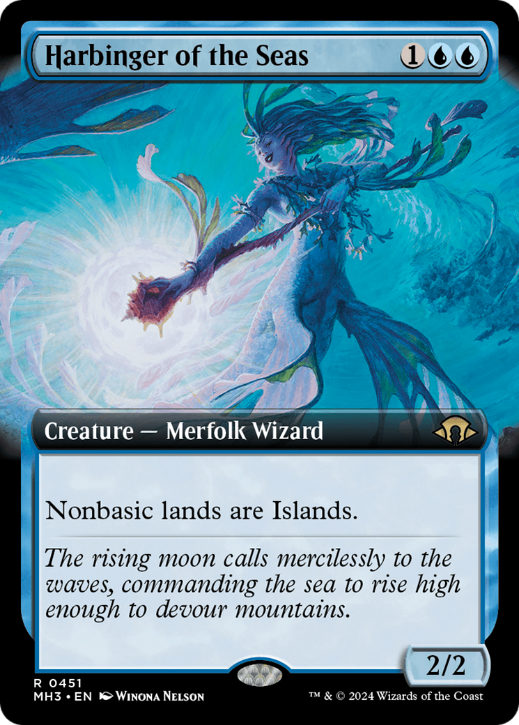 Harbinger of the Seas (Extended Art) (MH3-451) - Modern Horizons 3 - Magic The Gathering