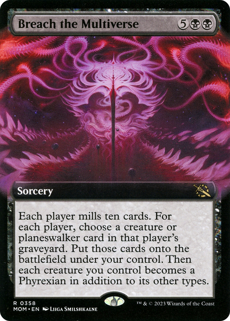 Breach the Multiverse (Extended Art) (MOM-358) - March of the Machine - Magic The Gathering