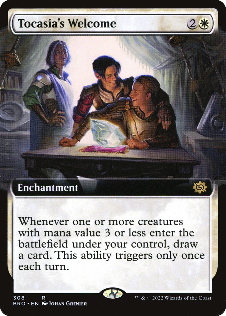 Tocasia's Welcome (Extended Art) (BRO-308) - The Brothers' War - Magic The Gathering