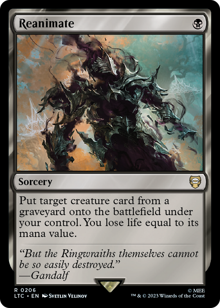 Reanimate (LTC-206) - Tales of Middle-earth Commander - Magic The Gathering