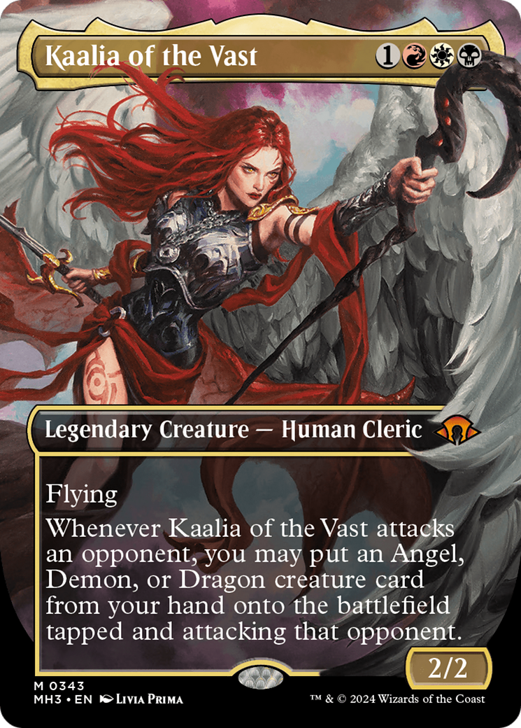 Kaalia of the Vast (Borderless) (0343) (MH3-343) - Modern Horizons 3 - Magic The Gathering
