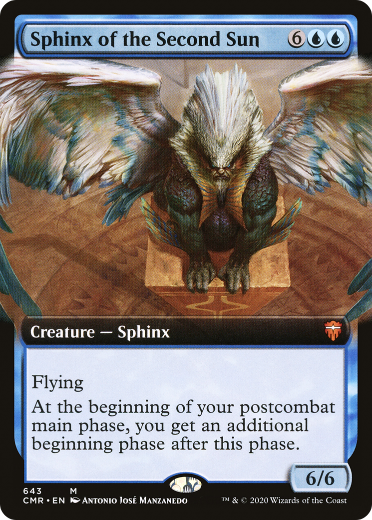 Sphinx of the Second Sun (Extended Art) (CMR-643) - Commander Legends - Magic The Gathering