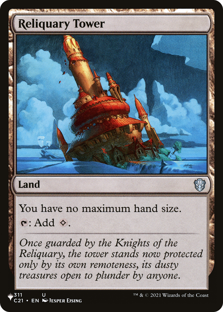 Reliquary Tower (C21) (LIST-C21-311) - The List - Magic The Gathering