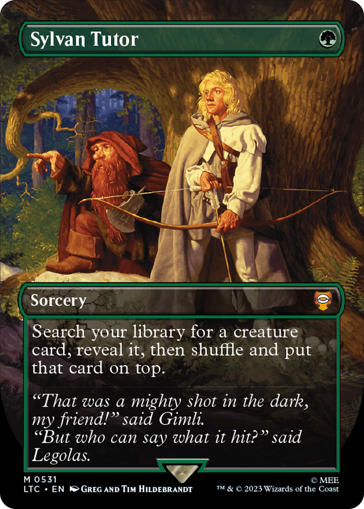 Sylvan Tutor (Borderless) (LTC-531) - Tales of Middle-earth Commander - Magic The Gathering
