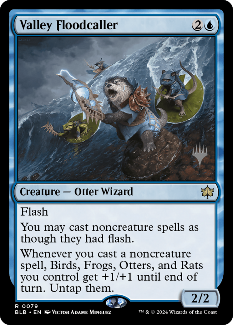 Valley Floodcaller (PPBLB-079) - Bloomburrow Promos - Magic The Gathering
