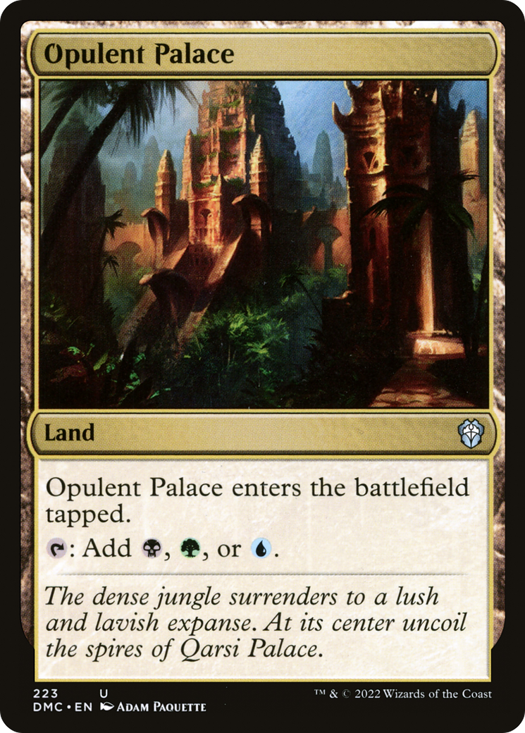 Opulent Palace (DMC-223) - Dominaria United Commander - Magic The Gathering