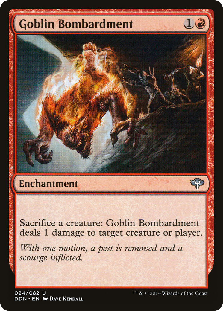 Goblin Bombardment (DDN-024) - Duel Decks: Speed vs. Cunning - Magic The Gathering