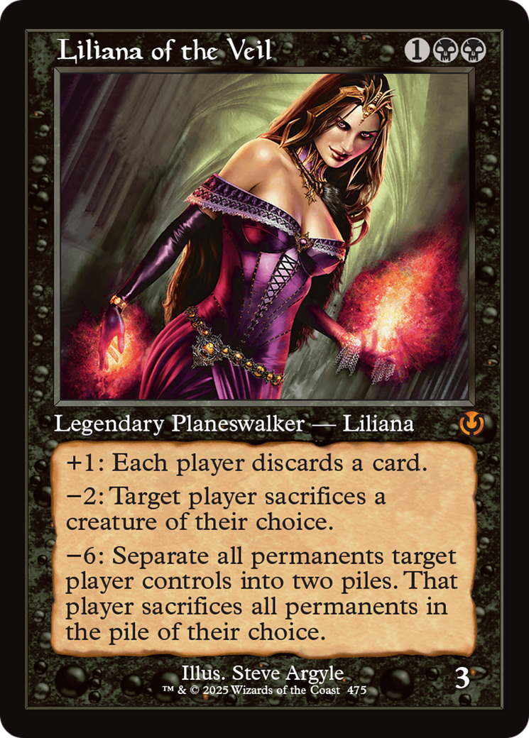 FOIL Liliana of the Veil (INR-475) - Innistrad Remastered - Magic The Gathering