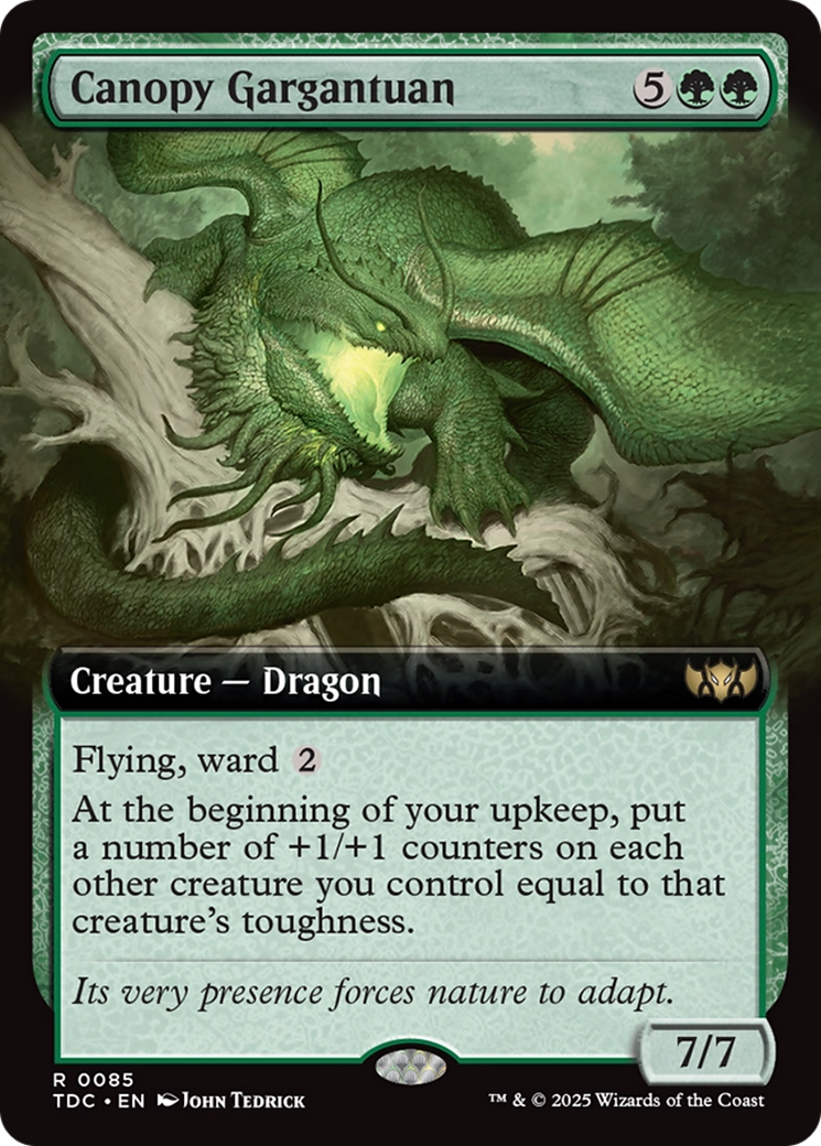 Canopy Gargantuan (TDC-085) - Commander: Tarkir: Dragonstorm - Magic The Gathering