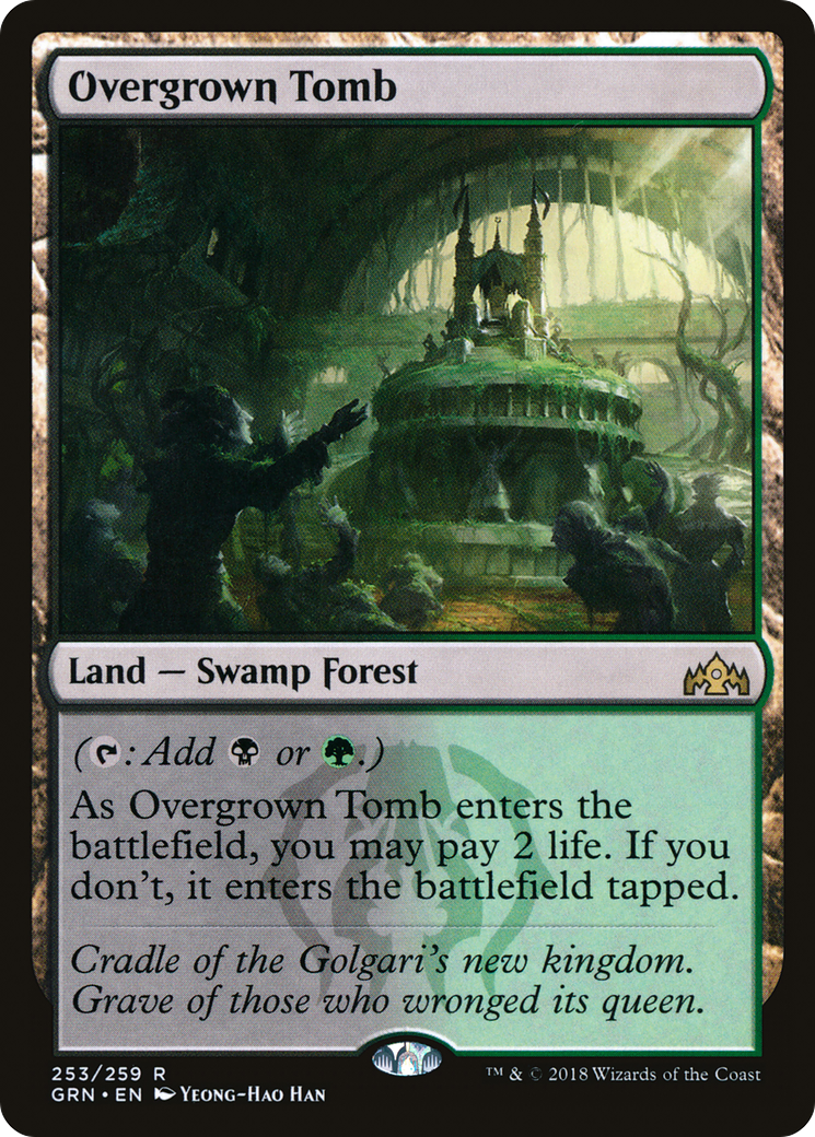 Overgrown Tomb (GRN-253) - Guilds of Ravnica - Magic The Gathering