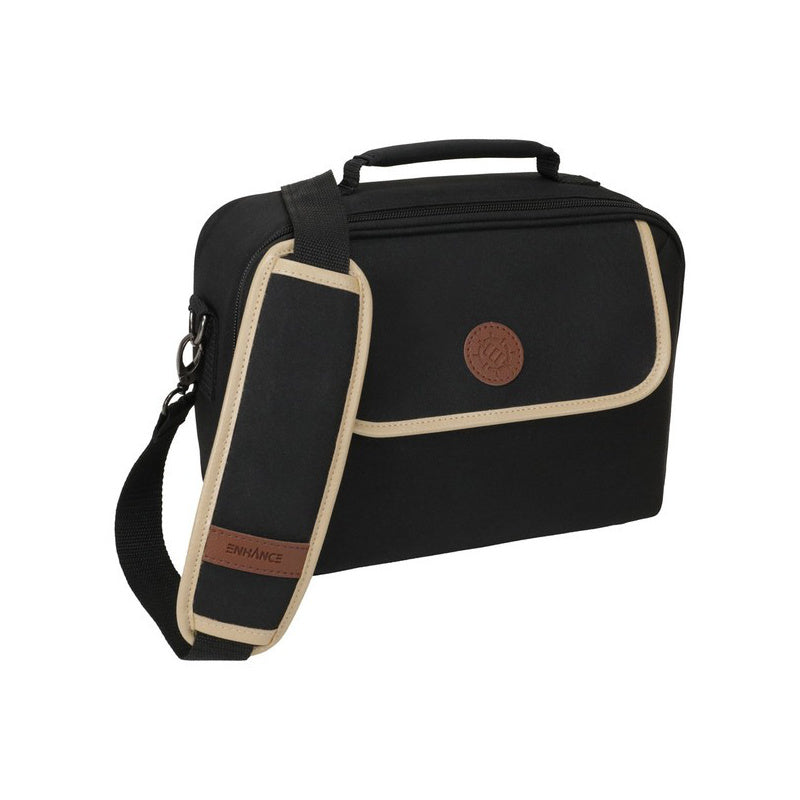 Enhance Designer Edition Compact Small Trading Card Bag w/ Customizable Interior & Strap Black