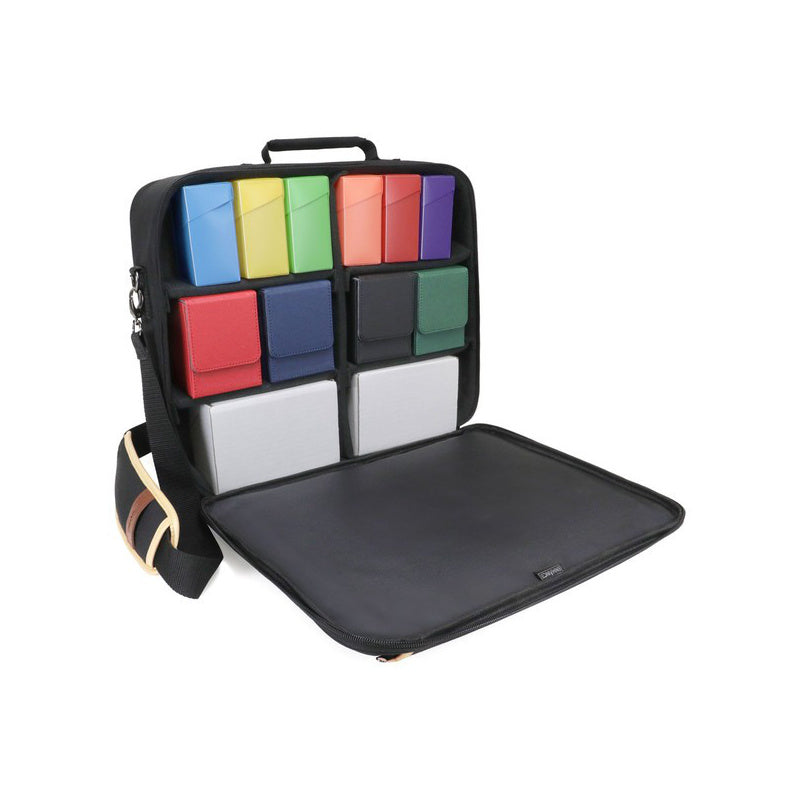 ENHANCE Designer Edition TCG Shoulder Bag w/ Customizable Dividers & Accessory Pocket Black