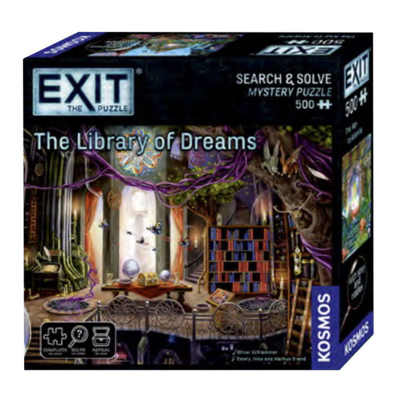 Exit the Game The Library of Dreams Jigsaw Puzzle and Game