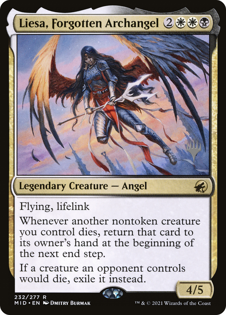 Liesa, Forgotten Archangel (PPMID-232P) - Innistrad: Midnight Hunt Promos - Magic The Gathering