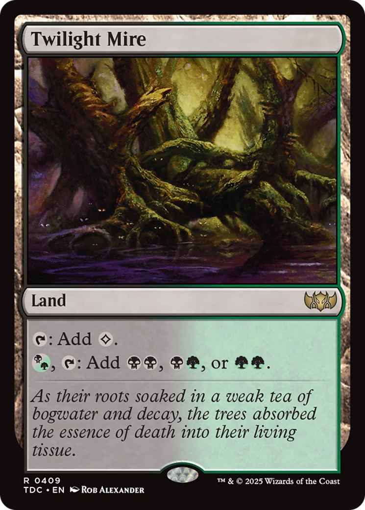 Twilight Mire (TDC-409) - Commander: Tarkir: Dragonstorm - Magic The Gathering