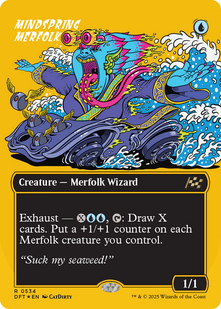 FOIL Mindspring Merfolk (DFT-534) - Aetherdrift - Magic The Gathering