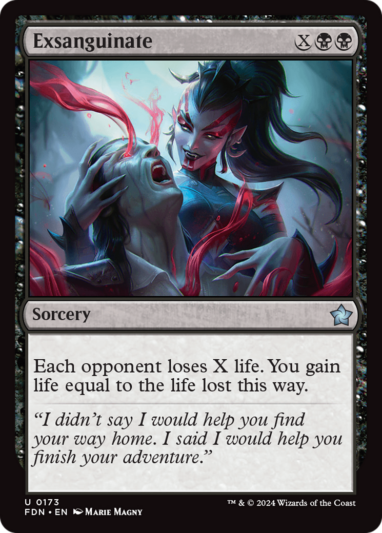 FOIL Exsanguinate (FDN-173) - Foundations - Magic The Gathering