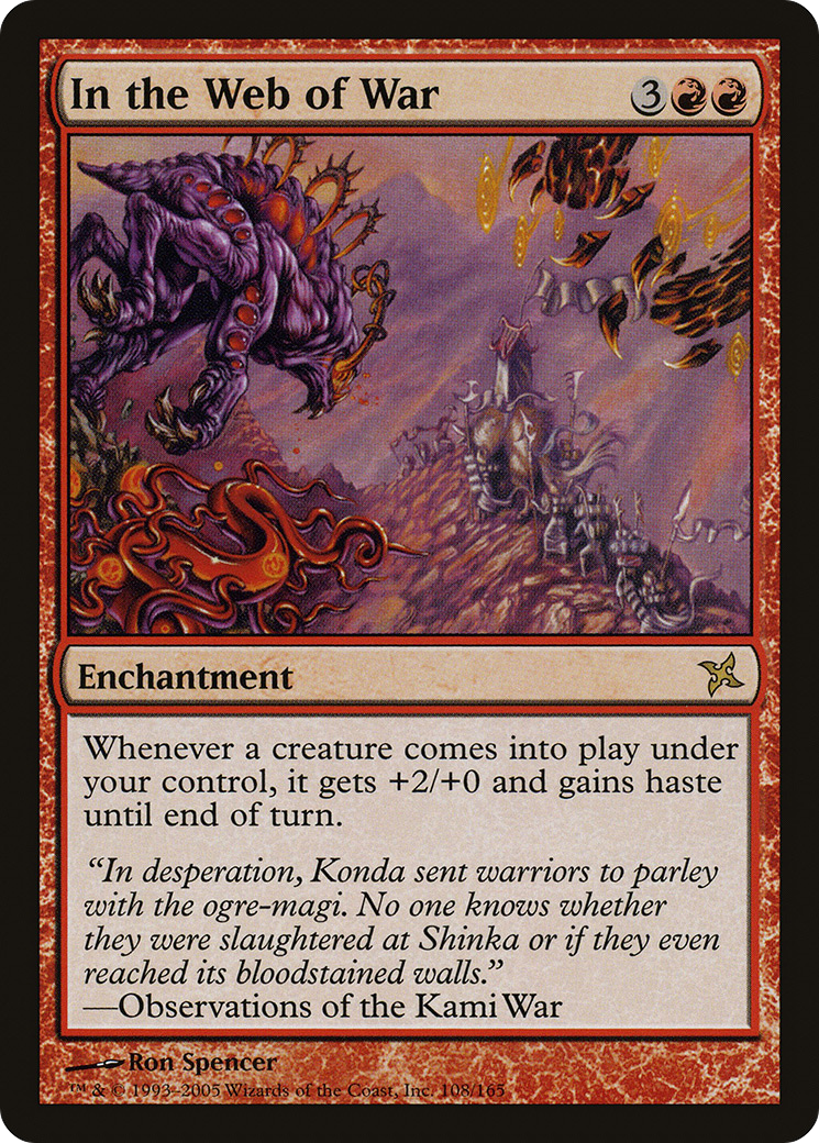 FOIL In the Web of War (BOK-108) - Betrayers of Kamigawa - Magic The Gathering