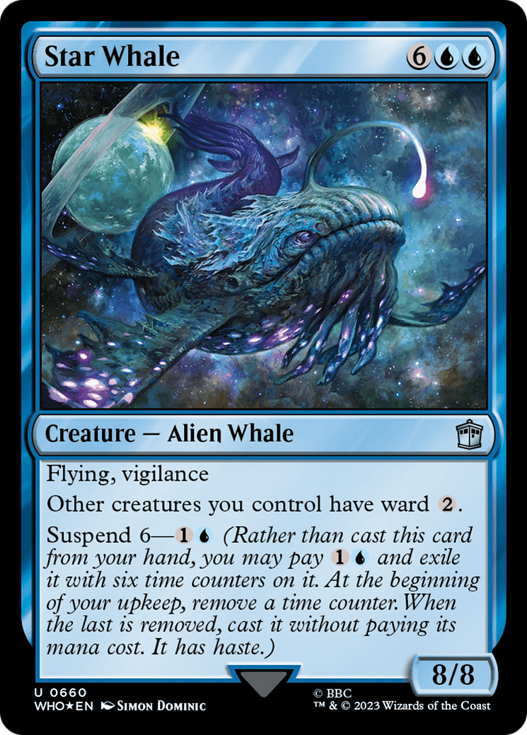 FOIL Star Whale (Surge Foil) (WHO-660) - Doctor Who - Magic The Gathering