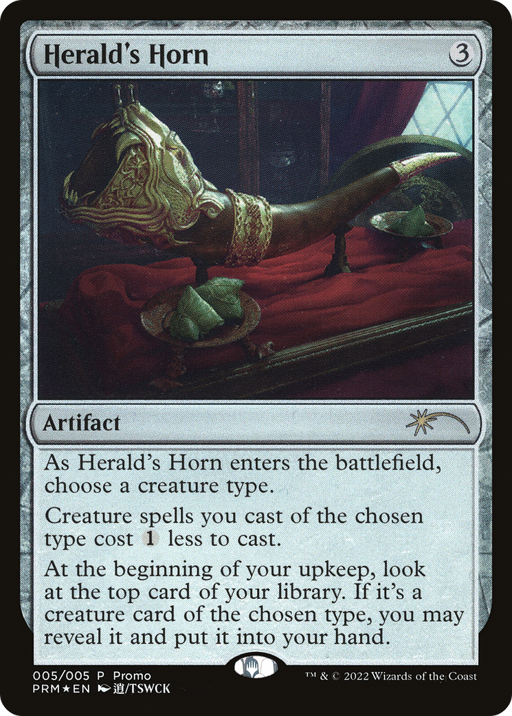 FOIL Herald's Horn (Year of the Tiger 2022) (UMP-005) - Year of the Tiger 2022 - Magic The Gathering